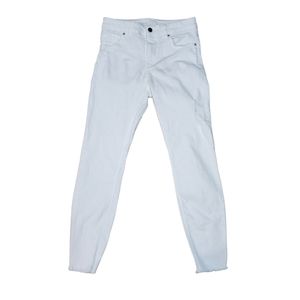 H&M White Distressed Skinny Jeans
